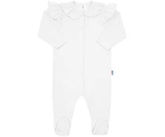 Medvilninis kombinezonas kūdikiams New Baby Stripes baltas, dydis 68 (4-6 mėn.)