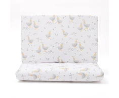 Medvilninis lovelės patalynės komplektas su įdaru New Baby Goose 90x120 cm
