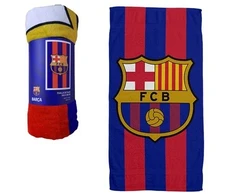 Medvilninis paplūdimio rankšluostis FC Barcelona 100x180 cm