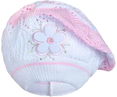 Kepurė Megzta kepuraitė-baretė New Baby šviesiai rožinė, dydis 104 (3-4 m.)