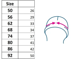 Mergaičių turbanas New Baby For Girls, dydis 80 (9-12 mėn.)
