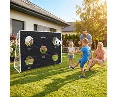 Mimulo Futbolo vartai su taikymo tinkleliu Baby Mix juodi