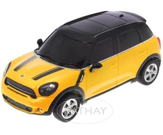 Mini Cooper S Countryman mastelio 1:24 Rastar 71700 geltonas valdomas automobilis