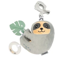 Mokomasis pliušinis žaislas su muzikine dėžute ir segtuku New Baby Sloth