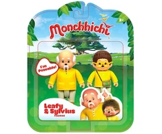 Monchhichi figūrėlės Feuillu ir Sylvus 2 vnt. 8 cm