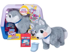 Moose Little Live Pets Ouchies Husky 26680 interaktyvus šuniukas gydytojo žaidimui
