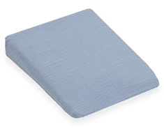 Muslino pagalvės užvalkalas vežimėliui New Baby STANDARD 30x37 cm mėlynas