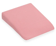 Muslino užvalkalas kūdikio pagalvės New Baby BASIC 30x37 cm rožinis