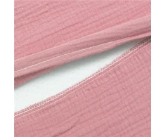 Muslino užvalkalas kūdikio pagalvės New Baby BASIC 30x37 cm rožinis