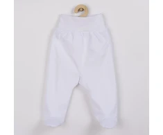 Naujagimio puskojinės New Baby Classic II baltos, 100 % medvilnės