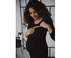 Nėščiųjų ir žindymo marškinėliai Milk Shirt milk &amp; love juodos, dydis XL