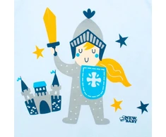 New Baby 2 dalių medvilninis rinkinys kūdikiams New Little Knight, dydis 80 (9-12 mėn.)