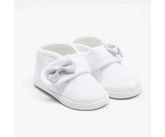 New Baby baltos kūdikių batukai su kaspinu, dydis 12-18 mėn.