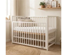 New Baby BASIC lovelė su nuleidžiama šonine siena, balta