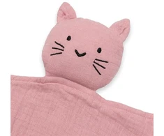 Dėlionė New Baby Cat rožinis muslininis minkštas žaislas