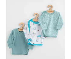 New Baby Classic II klasikiniai kūdikių marškinėliai, 3 vnt., berniukui