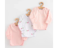 New Baby Classic II klasikiniai kūdikių marškinėliai, 3 vnt., mergaitėms