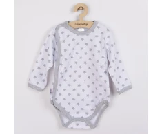 New Baby Classic II kūdikio bodis pilkas su žvaigždutėmis, dydis 68 (4-6 mėn.)