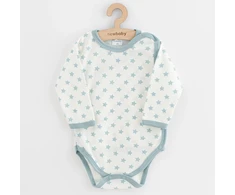 New Baby Classic II Uni 3 vnt. pilno užsegimo bodis mėtų spalvos, dydis 56 (0-3 mėn.)