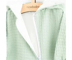New Baby Comfort muslininis kombinezonas su gobtuvu, šalavijų spalvos, dydis 80 (9-12 mėn.)