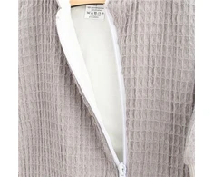 New Baby Comfort pilkas muslininis kombinezonas su gobtuvu, dydis 80 (9-12 mėn.)