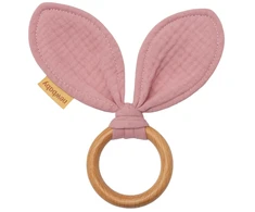 New Baby Ears rožinis kūdikio dantukas