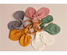 New Baby Ears rožinis kūdikio dantukas