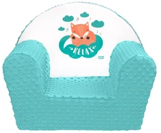 New Baby Fox mėtų spalvos kūdikio kėdutė iš minky audinio