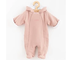 New Baby Frosty rožinis kombinezonas su gobtuvu, dydis 80 (9-12 mėn.)