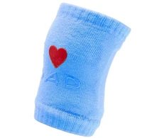 New Baby kūdikio kelių apsaugos su ABS „I Love Mum and Dad“, mėlynos spalvos