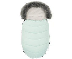 New Baby kūdikio seilinukas su kailiuku, dulkiškai žalias