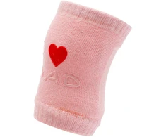 New Baby kūdikių kelių apsaugos su ABS „I Love Mum and Dad“, rožinės spalvos