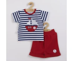 New Baby Marine kūdikių marškinėlių ir šortų komplektas, dydis 56 (0-3 mėn.)