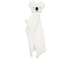 Dėlionė New Baby muslininis minkštas žaislas Koala baltas