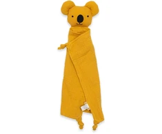 Dėlionė New Baby muslininis minkštas žaislas Koala garstyčių spalvos