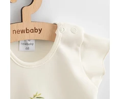New Baby Olives trumpomis rankovėmis ekologiškos medvilnės suknelė kūdikiams