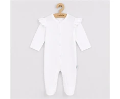 New Baby praktiškas baltas kūdikio kombinezonas, dydis 86 (12-18 mėn.)