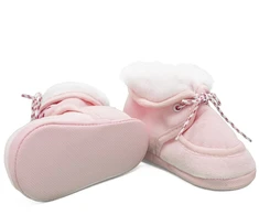 New Baby rožiniai žieminiai batukai kūdikiams (0-3 mėn.), dydis 0-3 mėn.