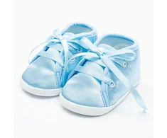New Baby satininiai kūdikių batukai mėlyni, 12-18 mėn., dydis 6-18 mėn.
