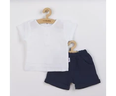 New Baby Summer Nature Collection kūdikių muslino rinkinys, tamsiai mėlynas, dydis 56 (0-3 mėn.)