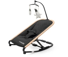 New Baby supama kėdė Snuggle juoda