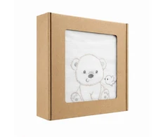 New Baby Sweet Bear baltas rinkinys kūdikiams, dydis 62 (3-6 mėn.)