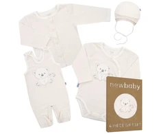 New Baby Sweet Bear kūdikių komplektas motinystei, smėlio spalvos, dydis 62 (3-6 mėn.)