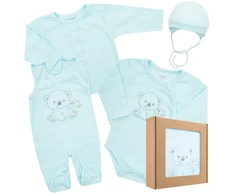 New Baby Sweet Bear nėščiųjų rinkinys mėlynas, dydis 56 (0-3 mėn.)