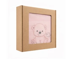 New Baby Sweet Bear rožinis rinkinys naujagimiui, dydis 56 (0-3 mėn.)