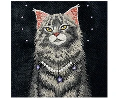 NIMMY dėklas LUCKY FASHION CAT, suderinamas su MagSafe, skirtas IPHONE 18 Pro Max/17 Pro Max, juodas