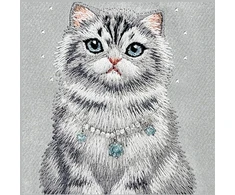 NIMMY dėklas LUCKY FASHION CAT suderinamas su MagSafe, skirtas IPHONE 18 Pro Max/17 Pro Max, pilkas