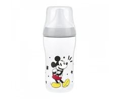 NUK Perfect Match kūdikio buteliukas su temperatūros kontrole Disney Mickey 260 ml pilkos spalvos