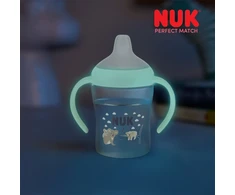 NUK Perfect Match mokomasis kūdikio buteliukas 150 ml, šviečiantis tamsoje