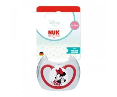 NUK Perfect Match oro čiulptukas Disney Mickey Mouse, dydis 6-18 mėn., raudonas